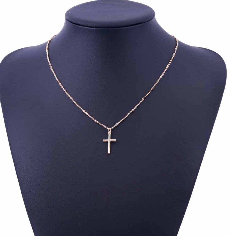 Gold Cross Necklace - Picture 5 of 5